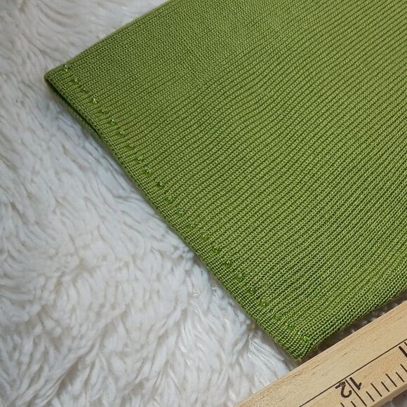 Requirements Beaded Acrylic V-Neck Pullover Sweater Lightweight Womans 1X. Green - Picture 14 of 15